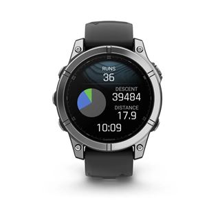 GARMIN fenix E 47 mm Smartwatch schwarz, silber