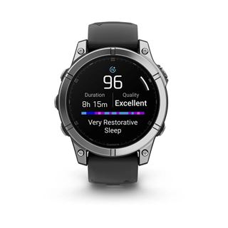 GARMIN fenix E 47 mm Smartwatch schwarz, silber