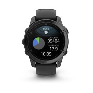 GARMIN fenix E 47 mm Smartwatch schwarz, schiefergrau