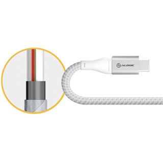 (€39,67*/1m) 0.30m Alogic USB2.0 Anschlusskabel USB C Stecker