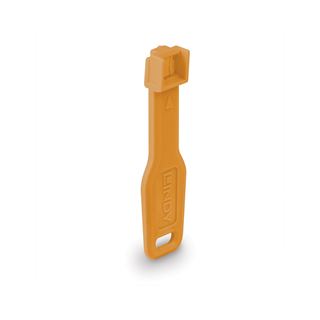 Lindy RJ45 Port Schl&ouml;sser Orange, 10 Stck + 1 Schl&uuml;ssel