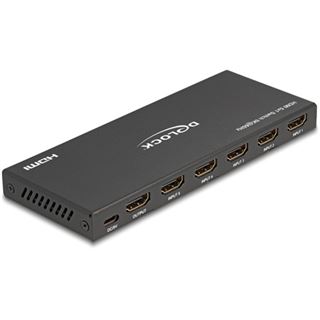 Delock HDMI Switch 5 x HDMI in zu 1 x HDMI out 8K 60 Hz