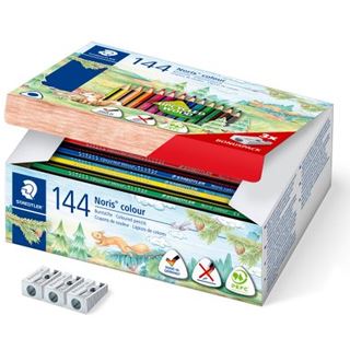 STAEDTLER Noris colour 187 Buntstifte farbsortiert, 144 St.
