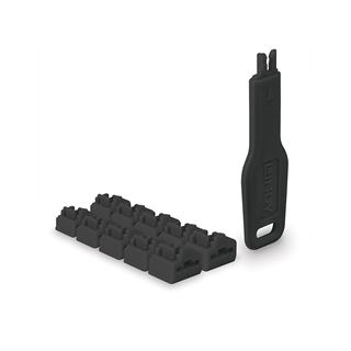 LINDY RJ45 Port Schloss 10 St&uuml;ck/mit Schl&uuml;ssel/schwarz