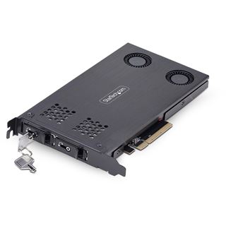 StarTech Dual-Bay M.2 NVMe SSD Removable Mobile Rack for PCIe x8 Slot