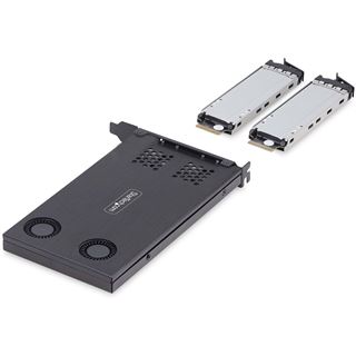 StarTech Dual-Bay M.2 NVMe SSD Removable Mobile Rack for PCIe x8 Slot