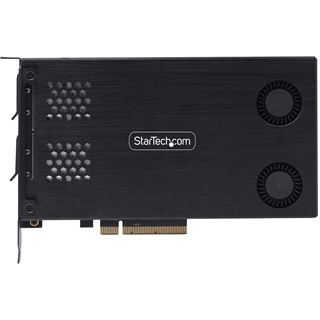 StarTech Dual-Bay M.2 NVMe SSD Removable Mobile Rack for PCIe x8 Slot