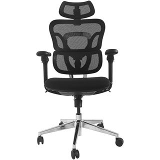 Equip Ergonomischer B&uuml;rostuhl mit Kopf und Armst&uuml;tzen sw