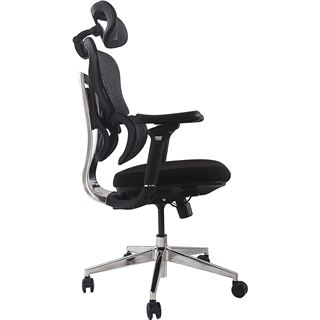 Equip Ergonomischer B&uuml;rostuhl mit Kopf und Armst&uuml;tzen sw