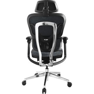 Equip Ergonomischer B&uuml;rostuhl mit Kopf und Armst&uuml;tzen bl-sw