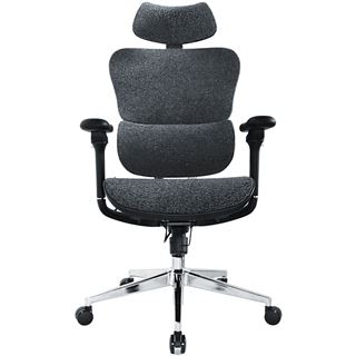 Equip Ergonomischer B&uuml;rostuhl mit Kopf und Armst&uuml;tzen bl-sw