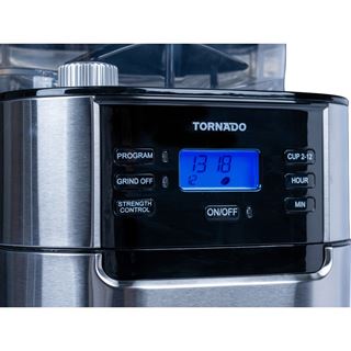 Tornado Filterkaffeemaschine TCM-1025A-GS Edelstahl und Schwarz