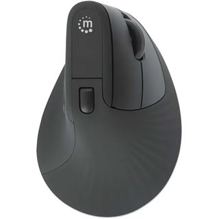 Manhattan Ergonomisch Vertikale Funkmaus USB-A schwarz