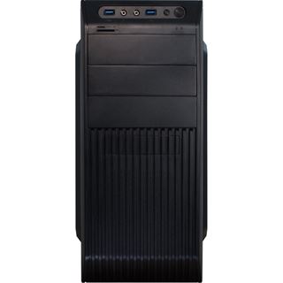 Inter-Tech Black Velvation CM-35 Midi Tower 500 Watt schwarz