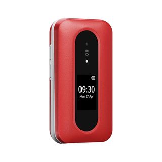 Doro Leva L30 4G, Großtastenklapphandy, rot-weiß