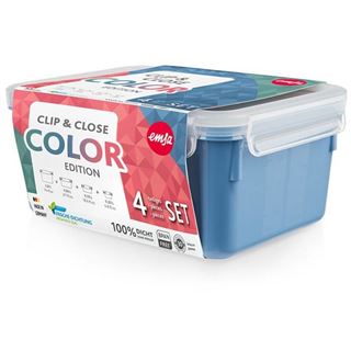 emsa Frischhaltedosen-Set CLIP & CLOSE 5,8 / 5,8 / 5,8 / 9,9 cm