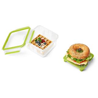 emsa Lunchbox CLIP & GO XL transparent, grün 1,3 l, 1 St.