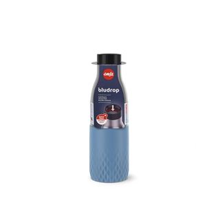 emsa Isolier-Trinkflasche Bludrop Sleeve blau 0,5 l