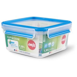 emsa Frischhaltedose CLIP & CLOSE 8,4 cm hoch transparent, blau