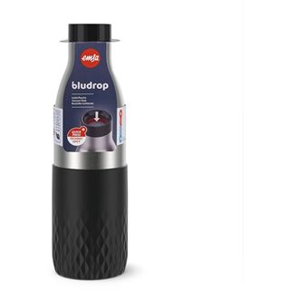 emsa Isolier-Trinkflasche Bludrop Sleeve schwarz 0,5 l