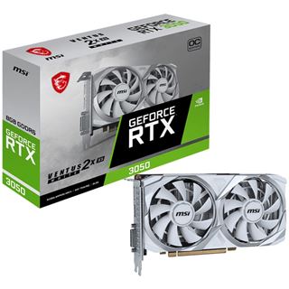 8GB MSI GeForce RTX 3050 Ventus 2X XS OC White Aktiv PCIe 4.0 x8