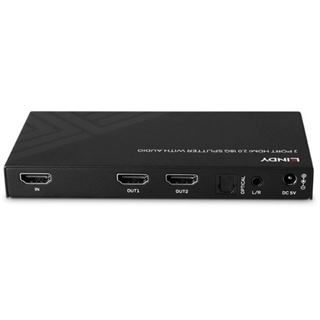 LINDY 2 Port HDMI 8K60 Splitter mit Audio