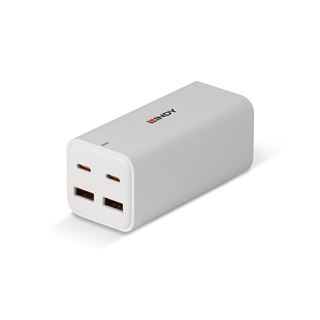 LINDY 100W 4-Port USB Desktop GaN Fast Charger