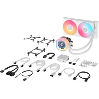 Corsair iCUE LINK Titan 240 RX LCD RGB weiß All-in-One
