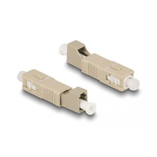 Delock LWL Hybrid Kupplung SC Simplex St zu LC Bu beige