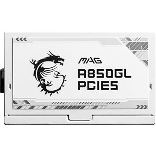 850 Watt MSI MAG A850GL, wei&szlig; Modular 80+ Gold, Retourenware