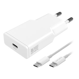 4smarts Netzladegerät PDPlug Slim 20W GaN 1C und USB-C Kabel