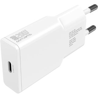 4smarts Netzladegerät PDPlug Slim 20W GaN 1C und USB-C Kabel
