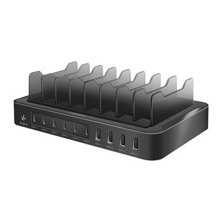 Logilink USB-C-Ladestation 4xUSB-A & 6xUSB-C, PD&QC 3.0 120w