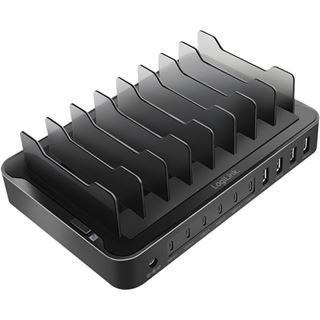Logilink USB-C-Ladestation 4xUSB-A & 6xUSB-C, PD&QC 3.0 120w