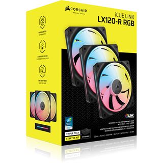 Corsair iCUE Link LX120-R RGB Starter Kit 120x120x25mm 400-2400 U/min