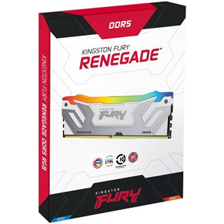 48GB Kingston FURY Renegade RGB wei&szlig;/silber DDR5-8400 DIMM CL40