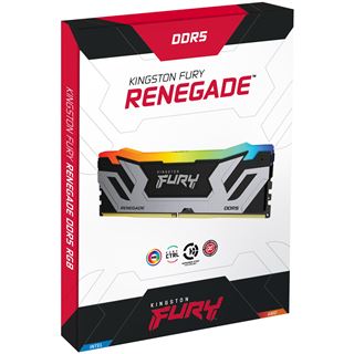 24GB Kingston FURY Renegade RGB schwarz/silber DDR5-8400 DIMM CL40