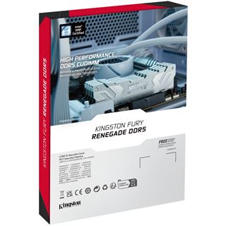 24GB Kingston FURY Renegade wei&szlig;/silber DDR5-4800 DIMM CL40