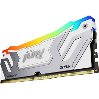 24GB Kingston FURY Renegade RGB wei&szlig;/silber DDR5-8400 DIMM CL40
