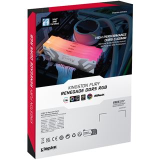 24GB Kingston FURY Renegade RGB wei&szlig;/silber DDR5-8400 DIMM CL40