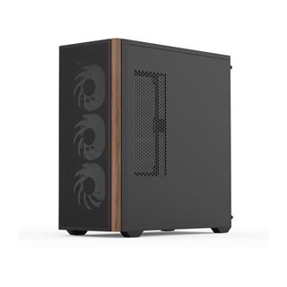 AeroCool D501A Midi Tower ohne Netzteil schwarz/braun