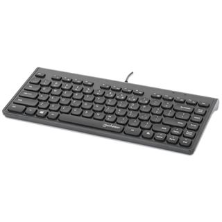 Manhattan Slim USB Mini-Tastatur 1.5m Kabel schwarz