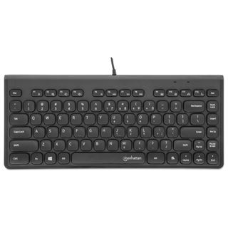 Manhattan Slim USB Mini-Tastatur 1.5m Kabel schwarz