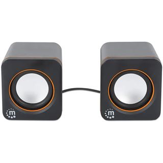 Manhattan USB-Lautsprecher - 2600 Series schwarz/orange