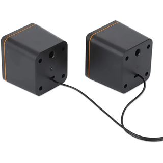 Manhattan USB-Lautsprecher - 2600 Series schwarz/orange
