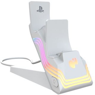 PDP Ladestation 2 Controller Afterglow Wave weiß PS5