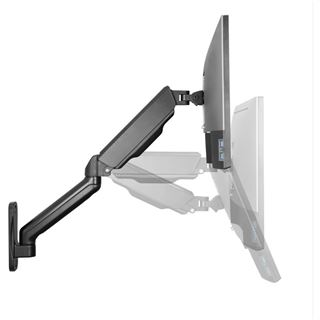 Techly Wandhalterung drehbar für 1 Display 17-32" mit Gasfed
