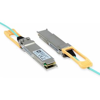 (&euro;166,45*/1m) 2.00m LevelOne LWL AOC Kabel QSFP Stecker auf QSFP