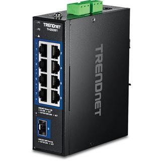 TrendNet 9-Port Industrial 2.5G DIN-Rail Switch with 10G SFP