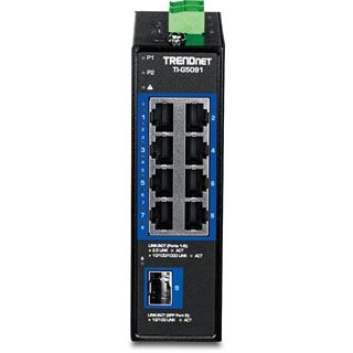 TrendNet 9-Port Industrial 2.5G DIN-Rail Switch with 10G SFP